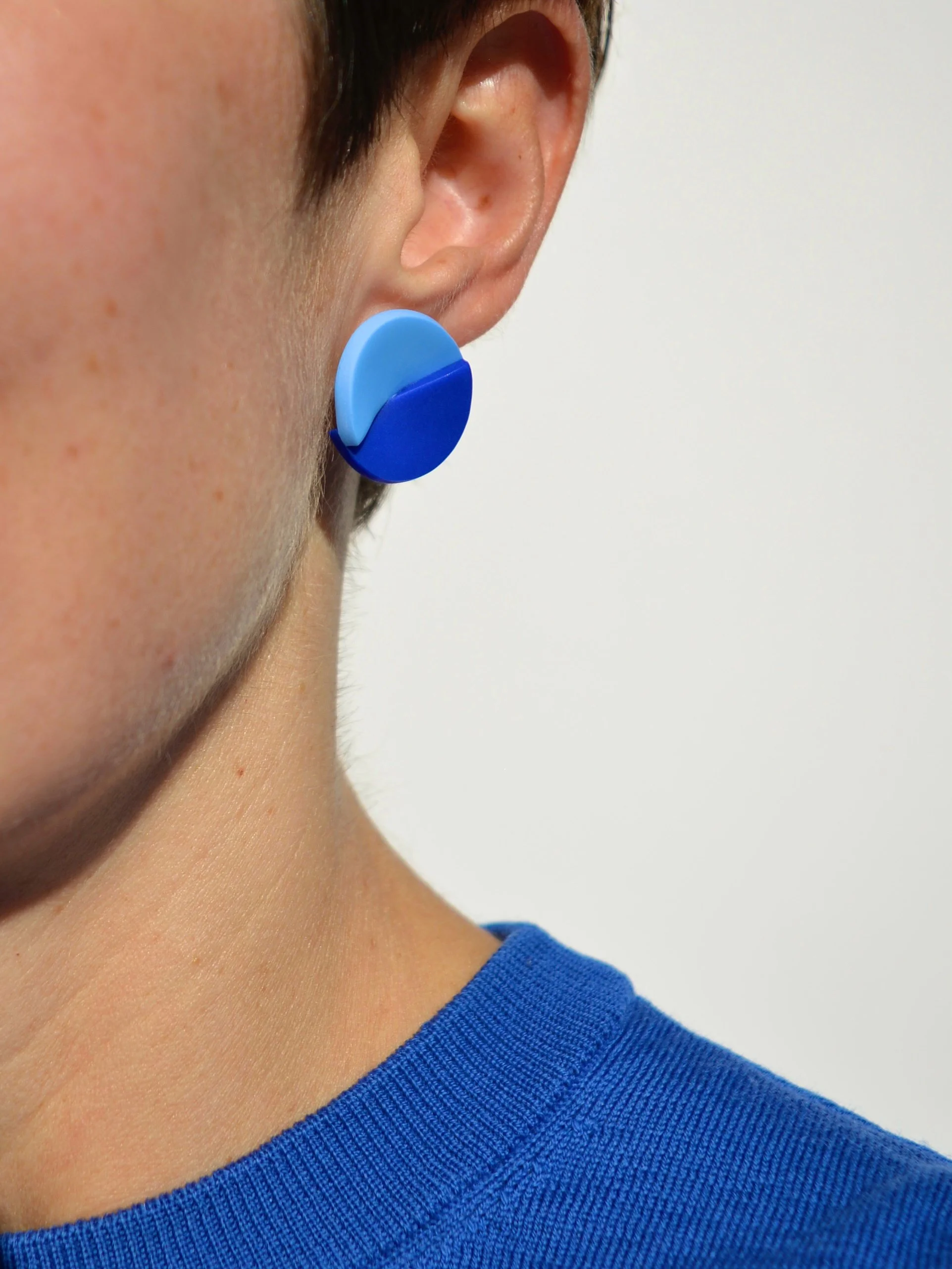 Chapéu bicolor earrings