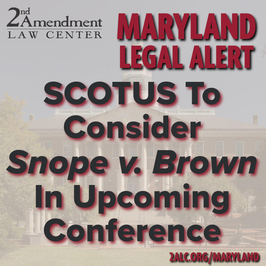 Maryland — Second Amendment Law Center