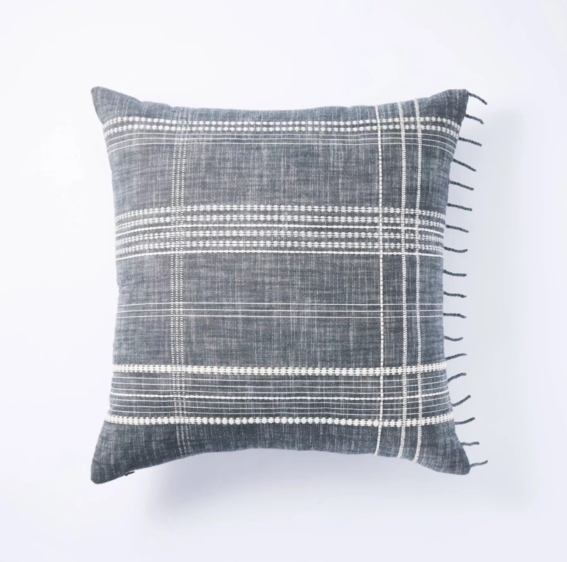 Woven Plaid Pillow Blue - Threshold™ designed with Studio McGee