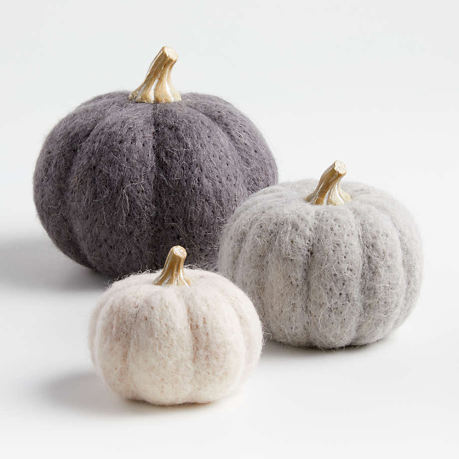wood felted pumpkin fall thanksgiving holiday decor (Copy)