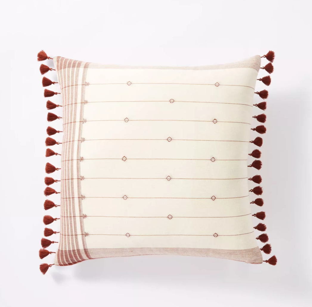 Fall seasonal decor - Target Dobby Striped Throw Pillow - Threshold™ designed with Studio McGee