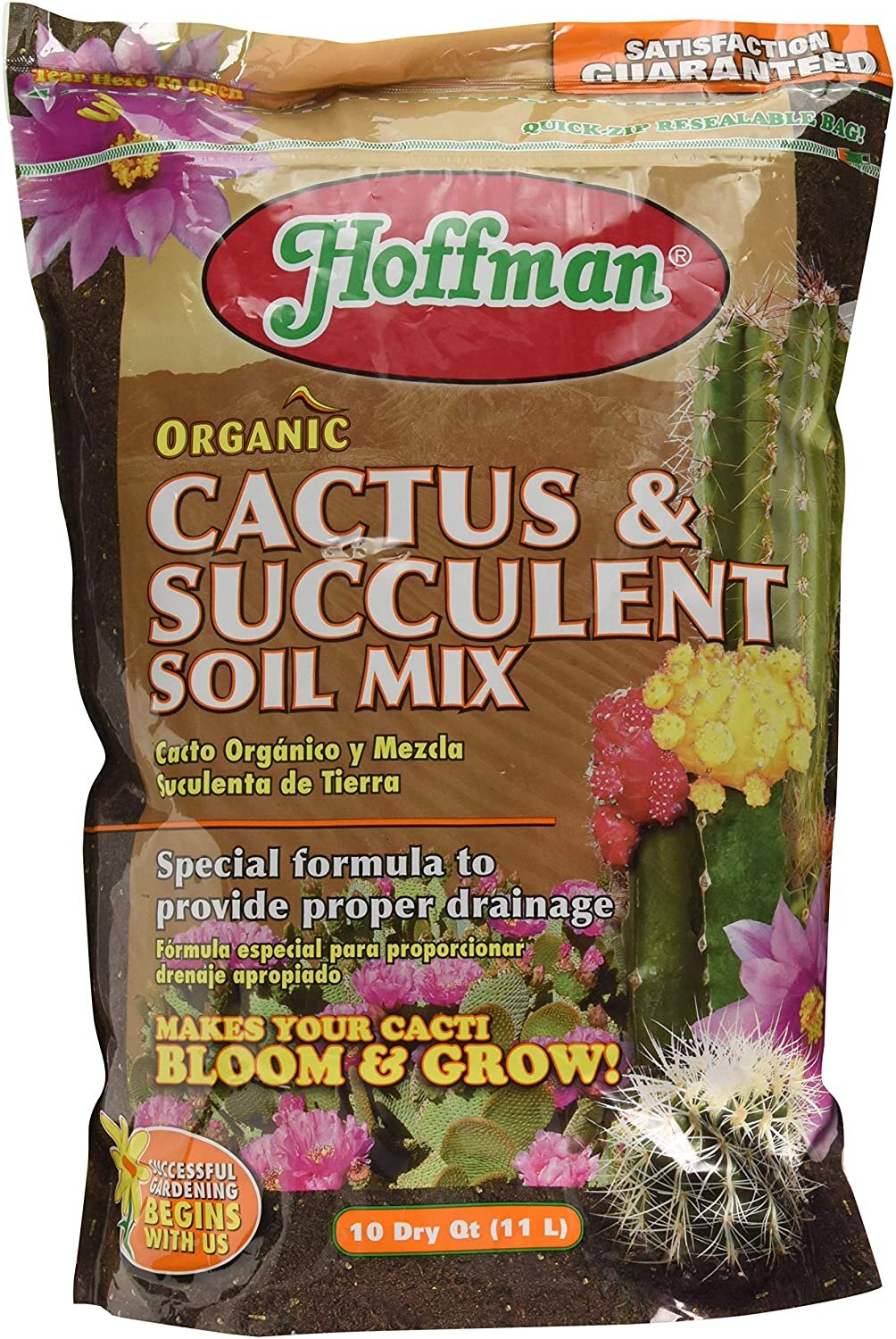 Amazon Hoffman Organic Cactus and Succulent Soil Mix, 10 Quarts