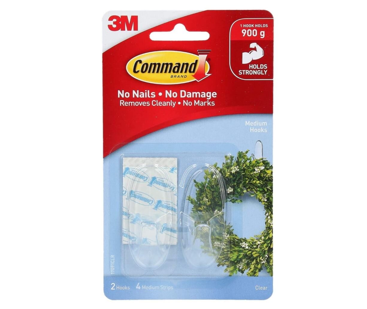 Amazon 3M Clear Hooks No Damage Hanging