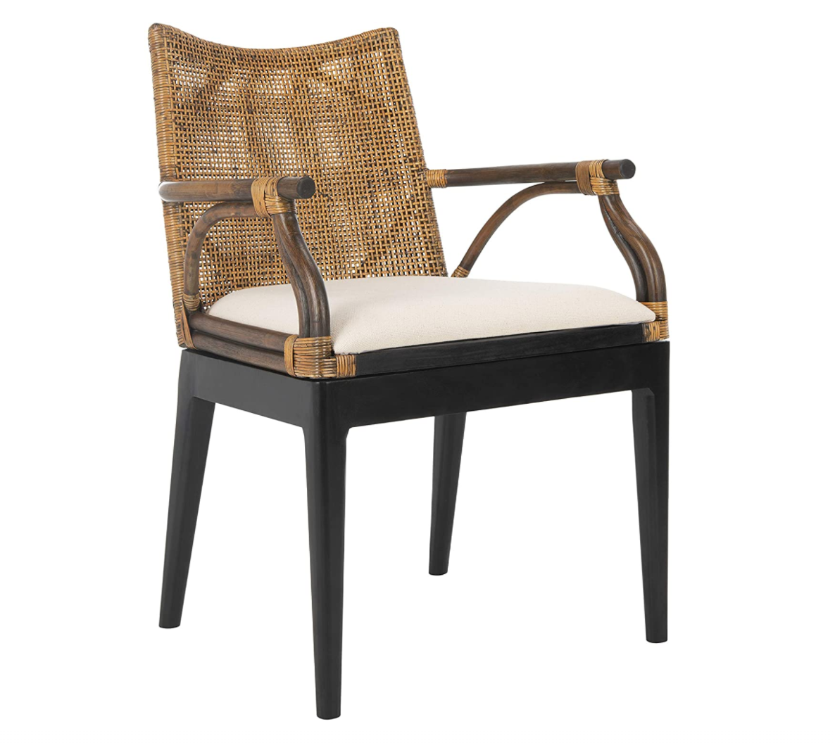 Safavieh Rattan Woven Arm Chair, Amazon