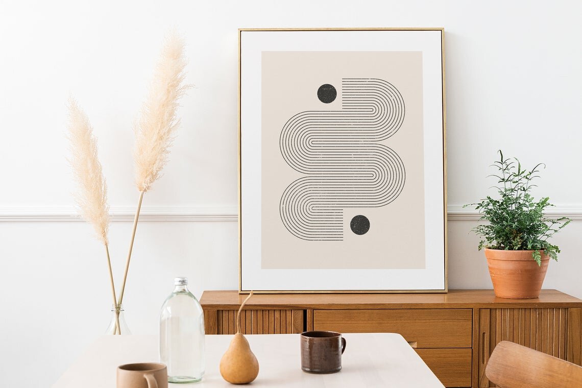 Modern Art Print - Giclée + Paper, Etsy