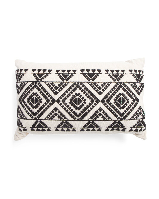 Oversized Embroidered Pillow, TJ Maxx