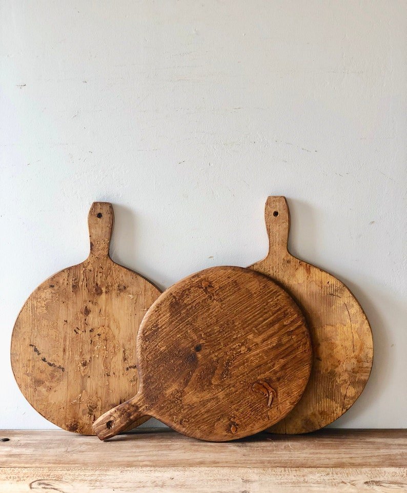 Vintage Wood Bread Boards, Etsy