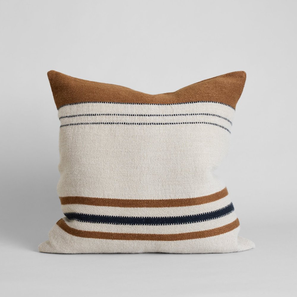 Foundry Wool and Belgian Linen Pillow, Bloomist