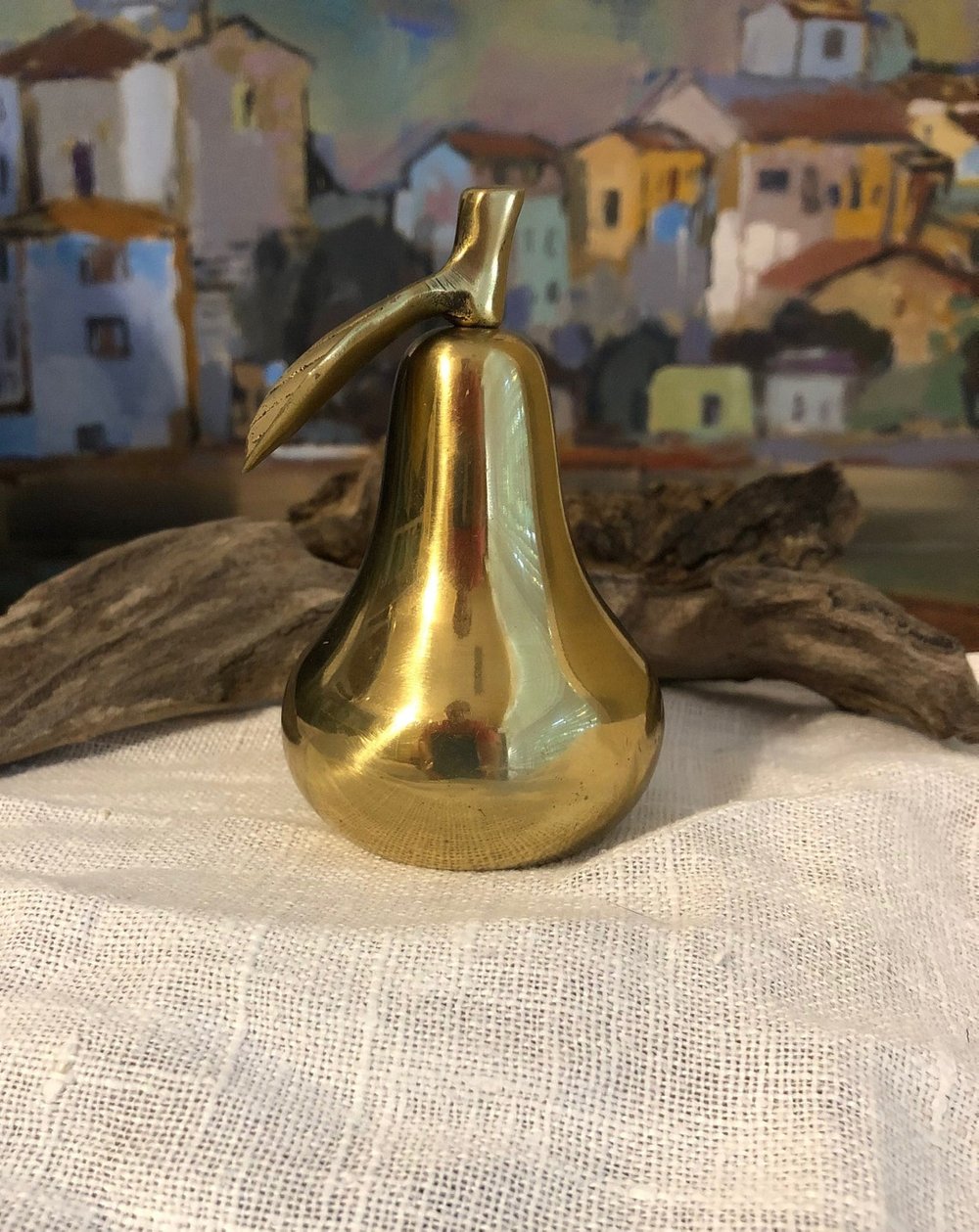 Vintage Brass Pear, Etsy