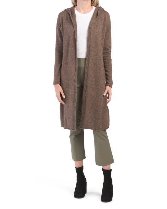 Rachel Zoe Cashmere Hooded Duster