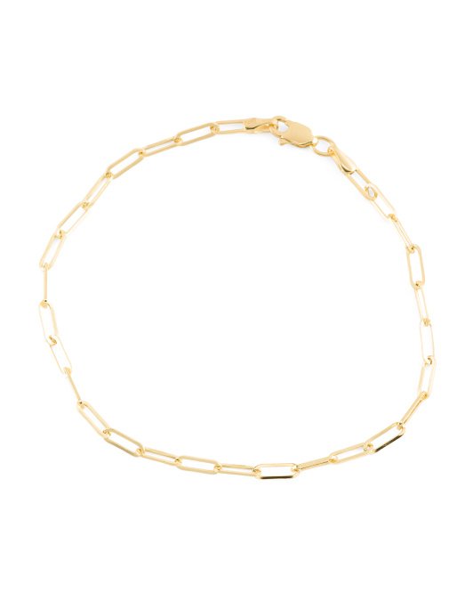 GIOELLI 14k Gold Paper Clip Bracelet