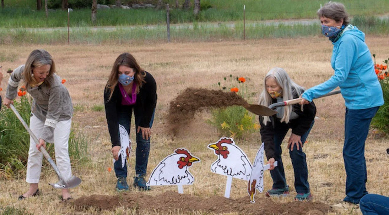 Groundbreaking with Jill, Shannon, Sally Portman and Mayor Ranzau.jpg