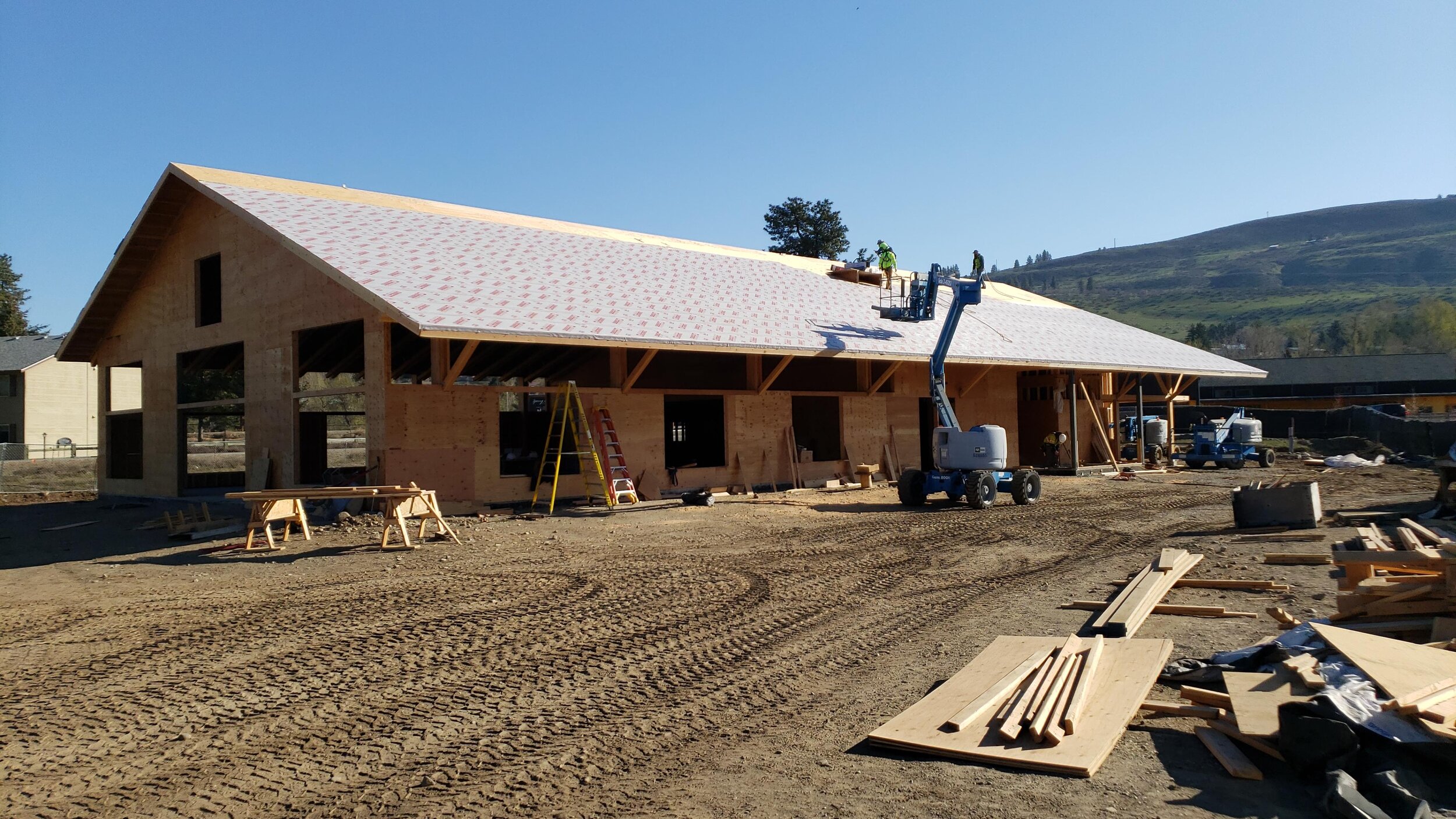 April 2021 - Roof sub-layers complete