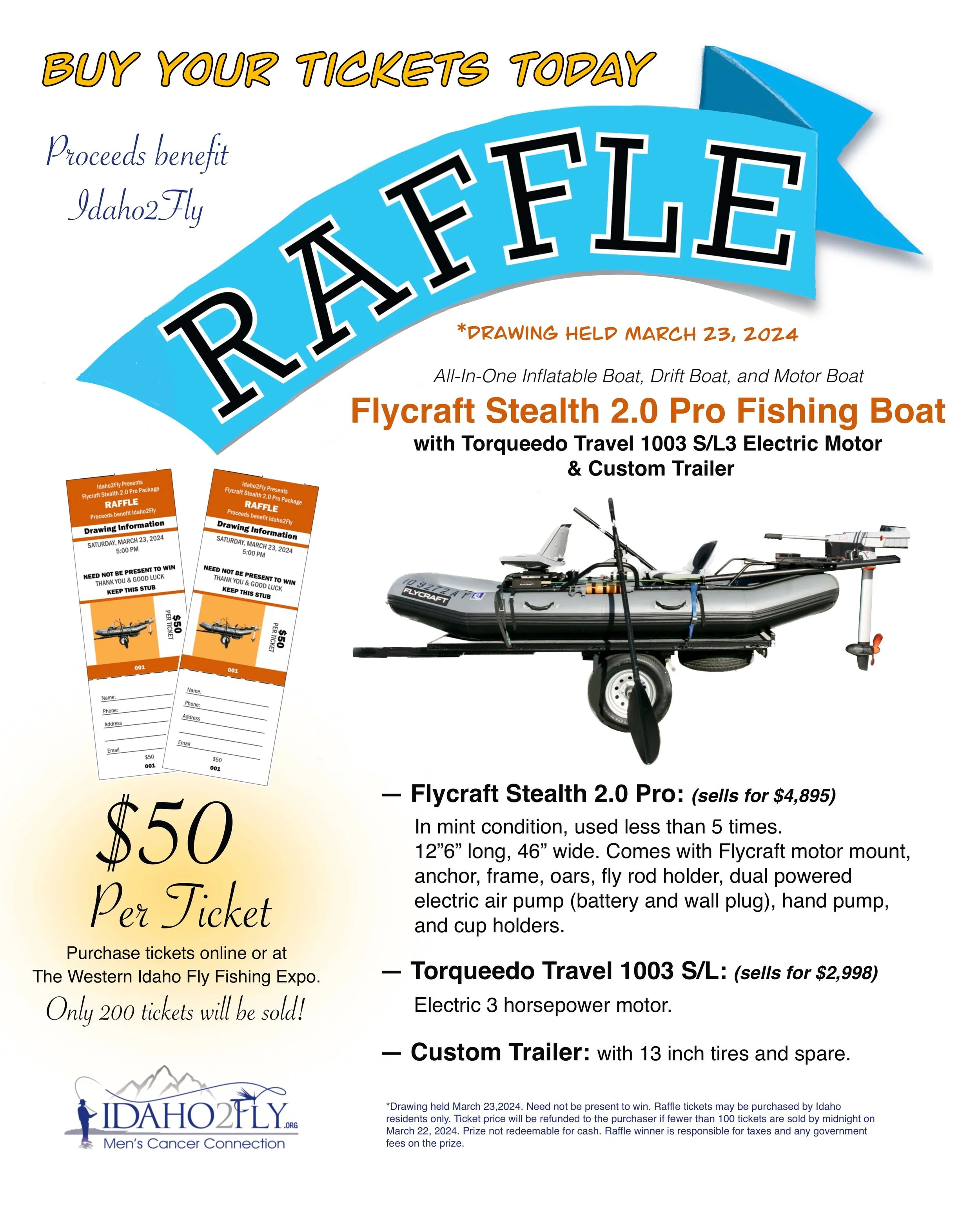 Australia Fish Raffle Store — Idaho2Fly | Idaho Men's Cancer Support Organization