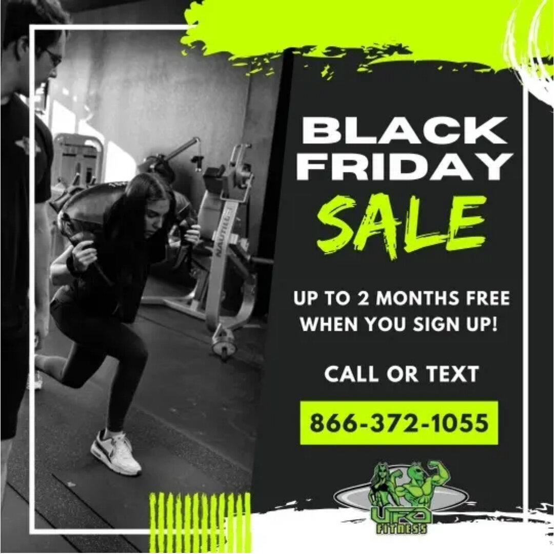 - BLACK FRIDAY SALE! Free sessions when signing up now thru Cyber Monday! Call or DM. 866-372-1055! Anything that should be done today shouldn't be put off until tomorrow.