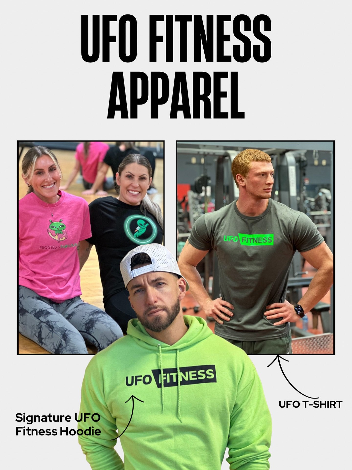 UFO Fitness apparel has landed!

Rep the mission in and out of the gym with our new gear built for comfort, confidence, and that out-of-this-world grind. Grab yours now and show the squad you&rsquo;re part of the fleet 🛸 

Available online or in any
