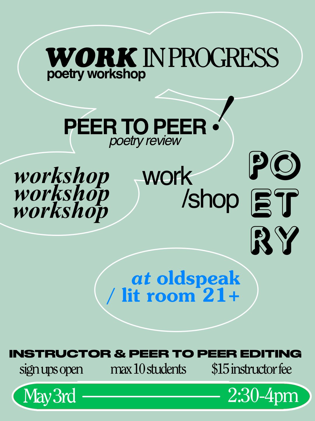 Work in Progress: POETRY Editing Workshop 