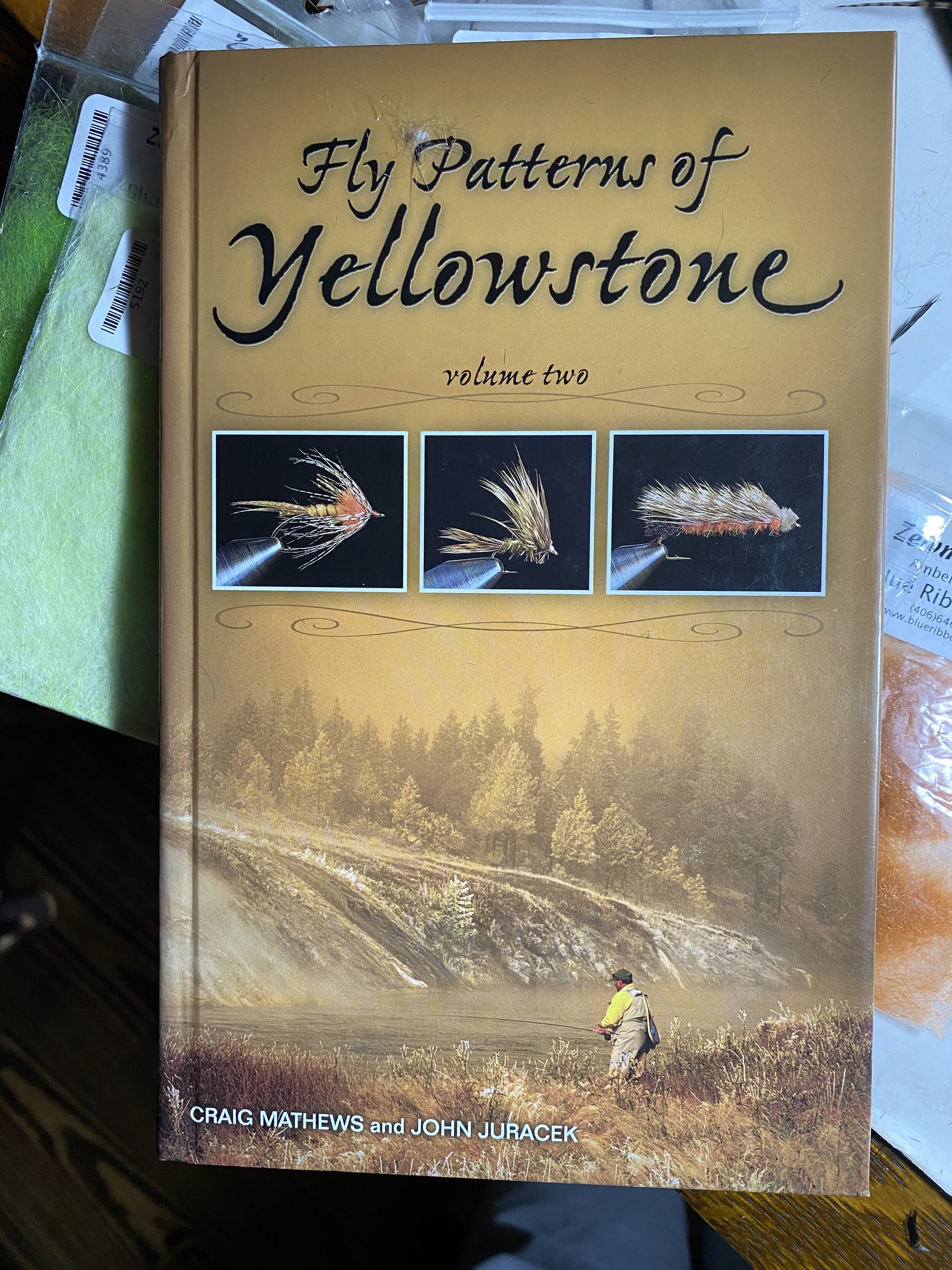 Hunkered down tying Fly Patterns of Yellowstone — YELLOWSTONE CONSERVATION  AND FLY FISHING WITH Craig Mathews