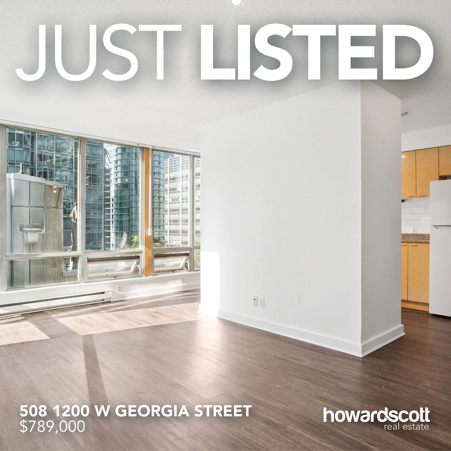 JUST LISTED! Unbelievable value! This 827 sq. ft. 2-bedroom, 2-bath plus flex space in the heart of Downtown Vancouver is all yours for under $800K. Freshly painted throughout with newer flooring and stove. This home also boasts a nearly 19-foot balc
