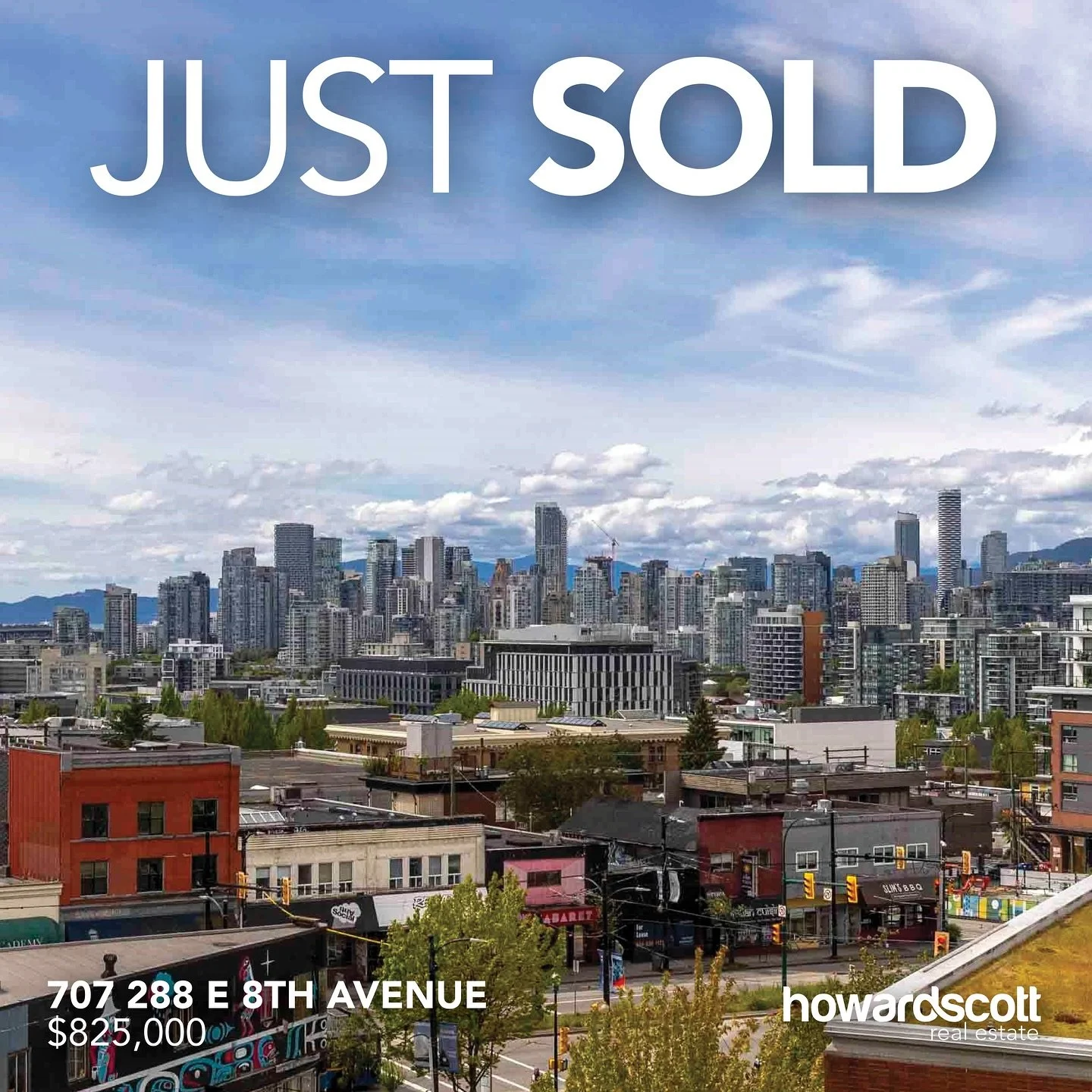 SOLD! Welcome to absolutely move-in ready! You&rsquo;re greeted by stunning views from every room in this 2 bed + 1 bath corner home with insuite laundry. The smart layout (750sqft) allows for both dining and living areas &amp; a lovely kitchen renov