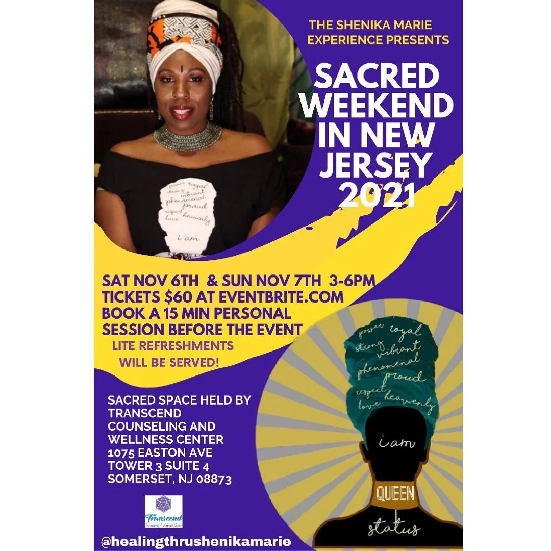 Join the movement, Awakening of the Queen Within! 👸🏾💜

* 

Come prepared to let go, heal, laugh, grow, and elevate in the sacred space created by Shenika Marie; author, licensed therapist, reiki master, intuitive counselor/life coach, certified do