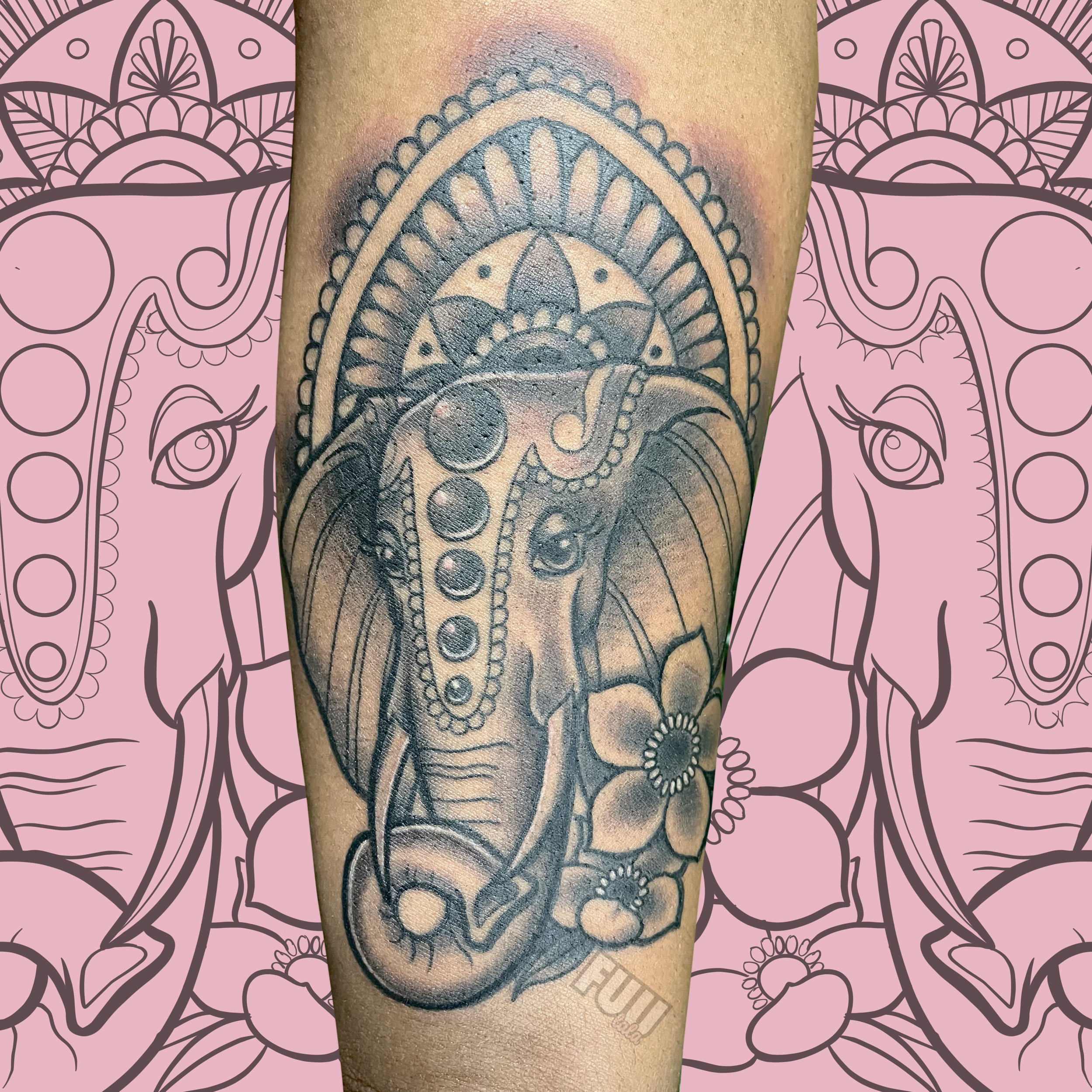 2023 - Custom, Neotraditional Elephant