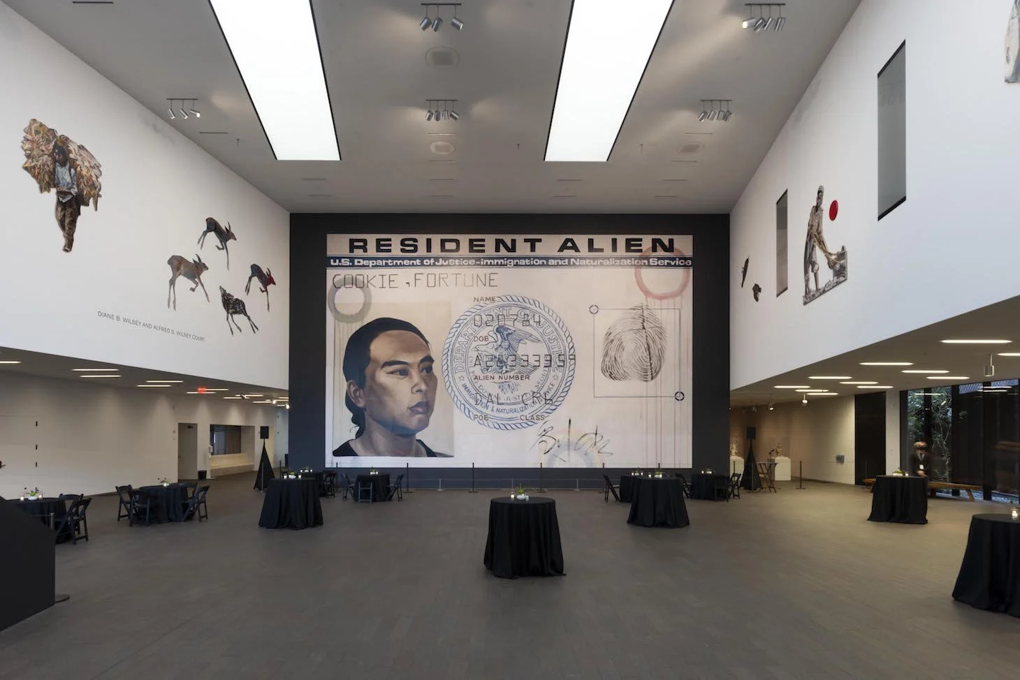 large artwork displayed in gallery space