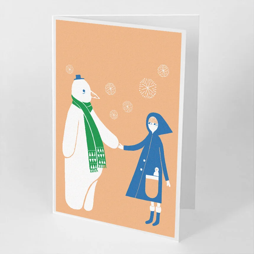 Girl & Snowman
