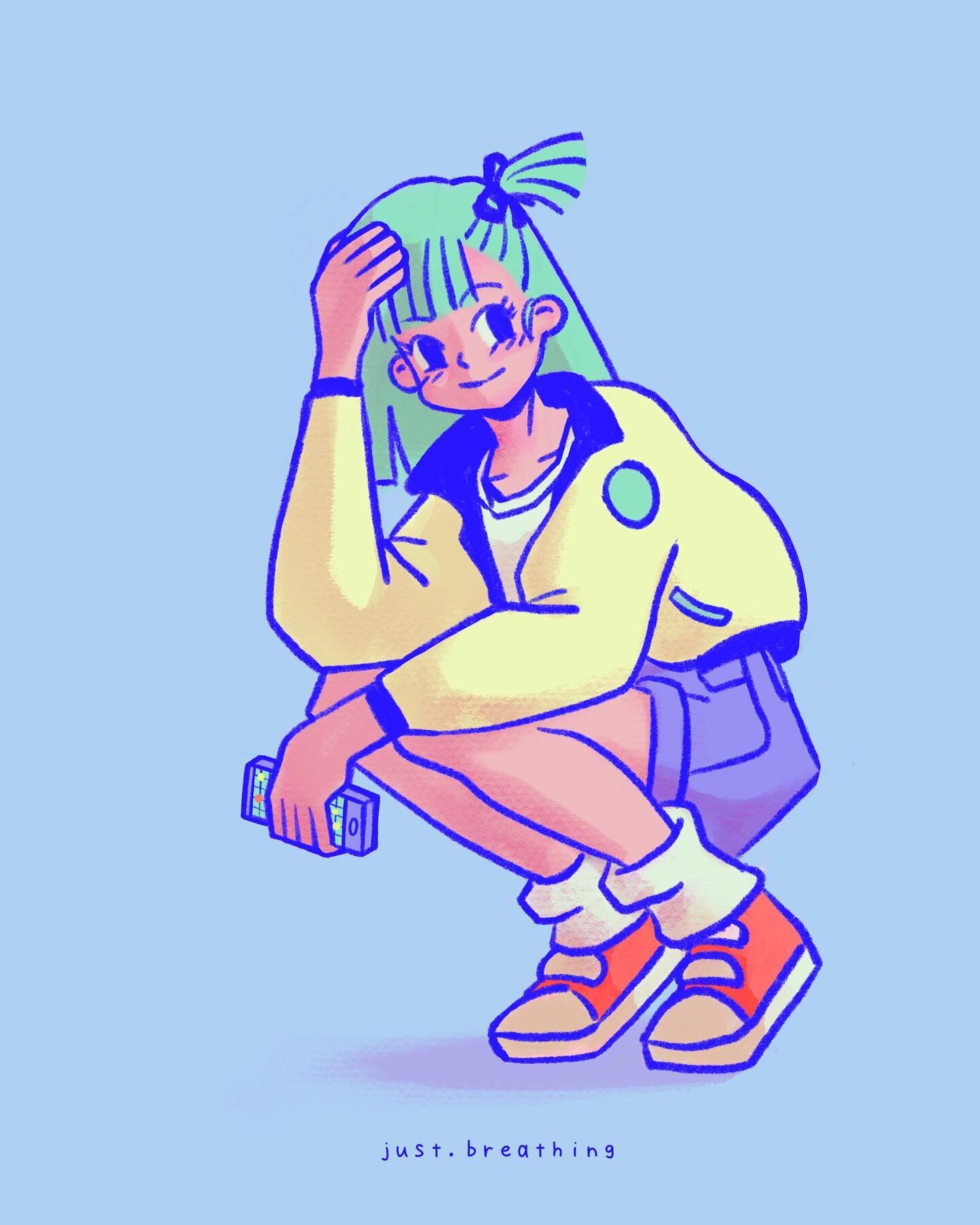 I would like to say that this is a quick warm up sketch I did cause I haven&rsquo;t drawn in a long time and stuff but in reality it took me 3 days to do it so
.
.
.
#drawing #procreate #procreatedrawing #character #bulma #bulmafanart #dragonball #dr