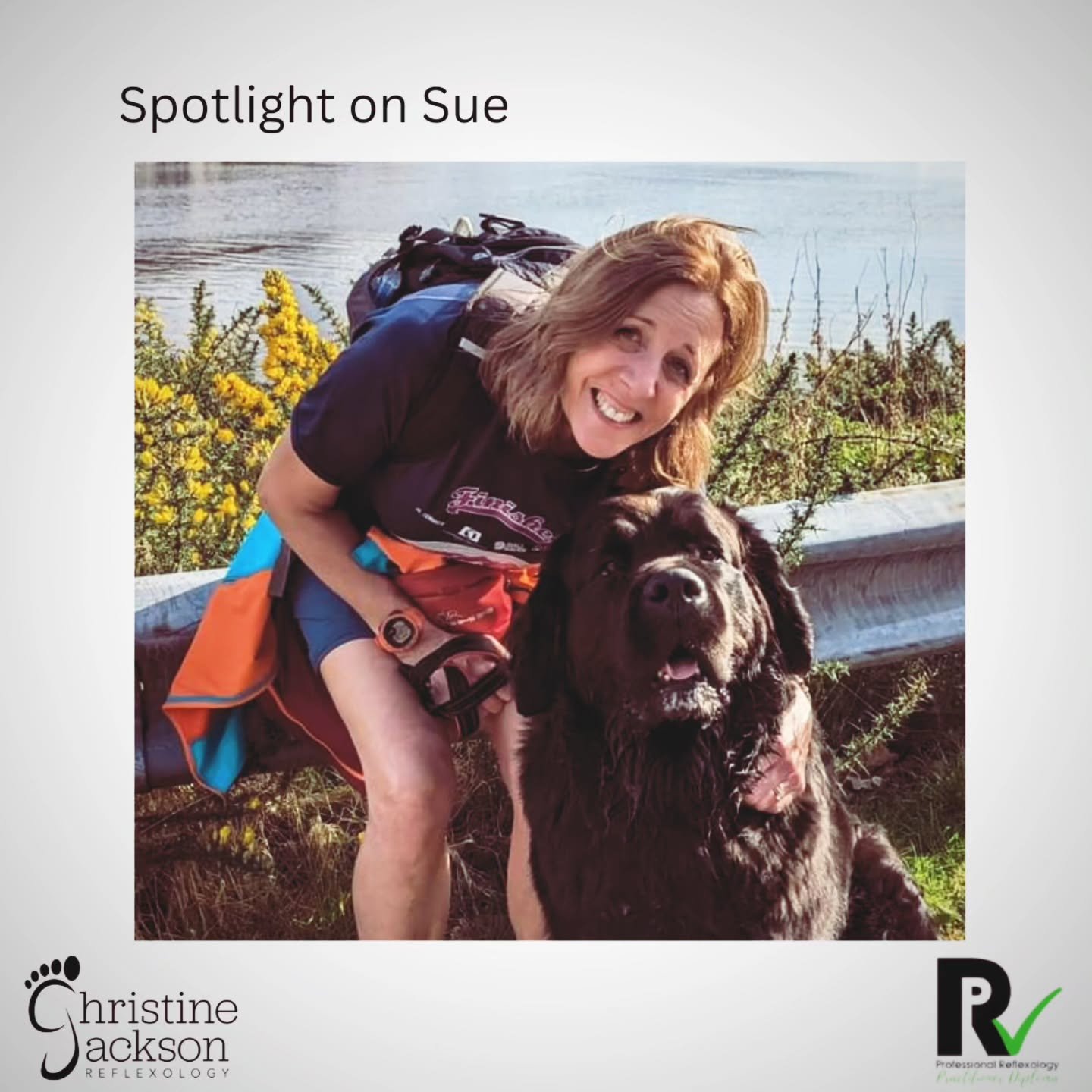Sue called into the open day for reflexology training out of curiosity.....
Her background is in nursing,  health care and public health.
Sue says 
&quot;Having not experienced the magic of reflexology before, I soon fell in love with feet and the st