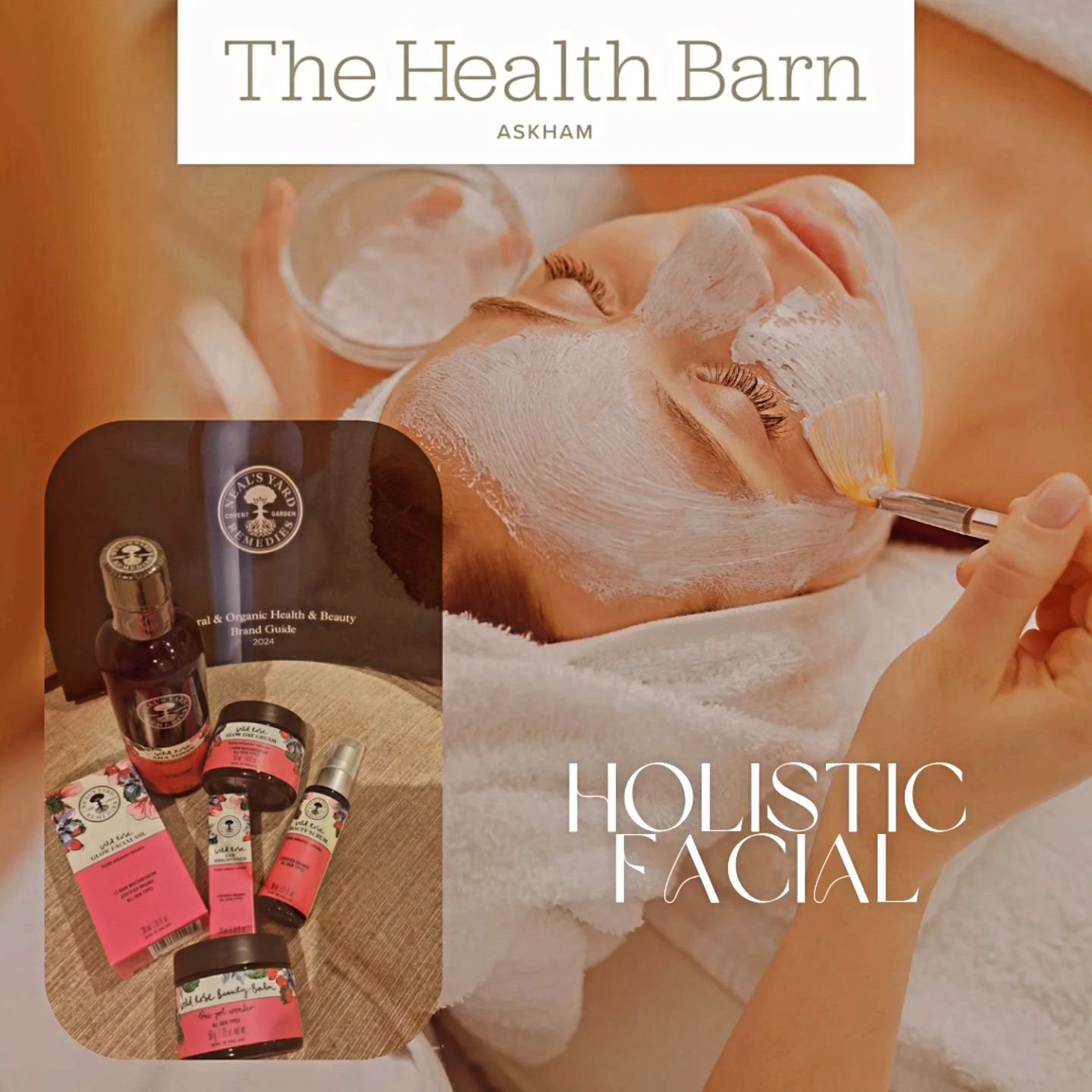 Holistic Face Massage includes massage techniques, acupressure points and lymphatic drainage.
 A beautiful eclectic mix of techniques ranging from Indian and Japanese face massage that includes the shoulders and neck.  Aiming to enhance the complexio