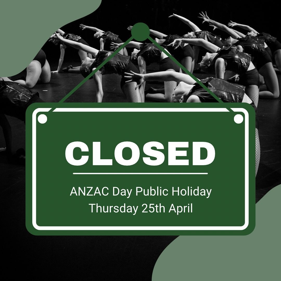 Reminder we are closed tomorrow for the public holiday, your Term 2 invoice was adjusted accordingly. Back Friday! 🩰