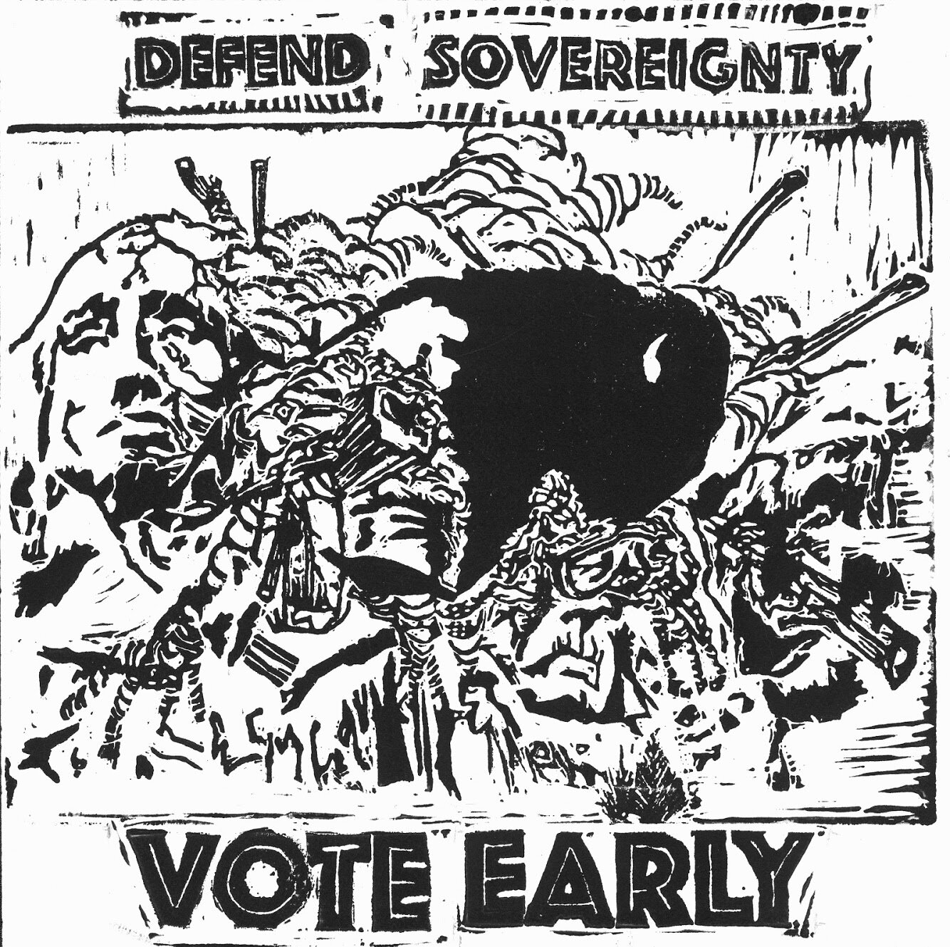 At the Mountains of Rushmore:Defend Sovereignty VOTE EARLY