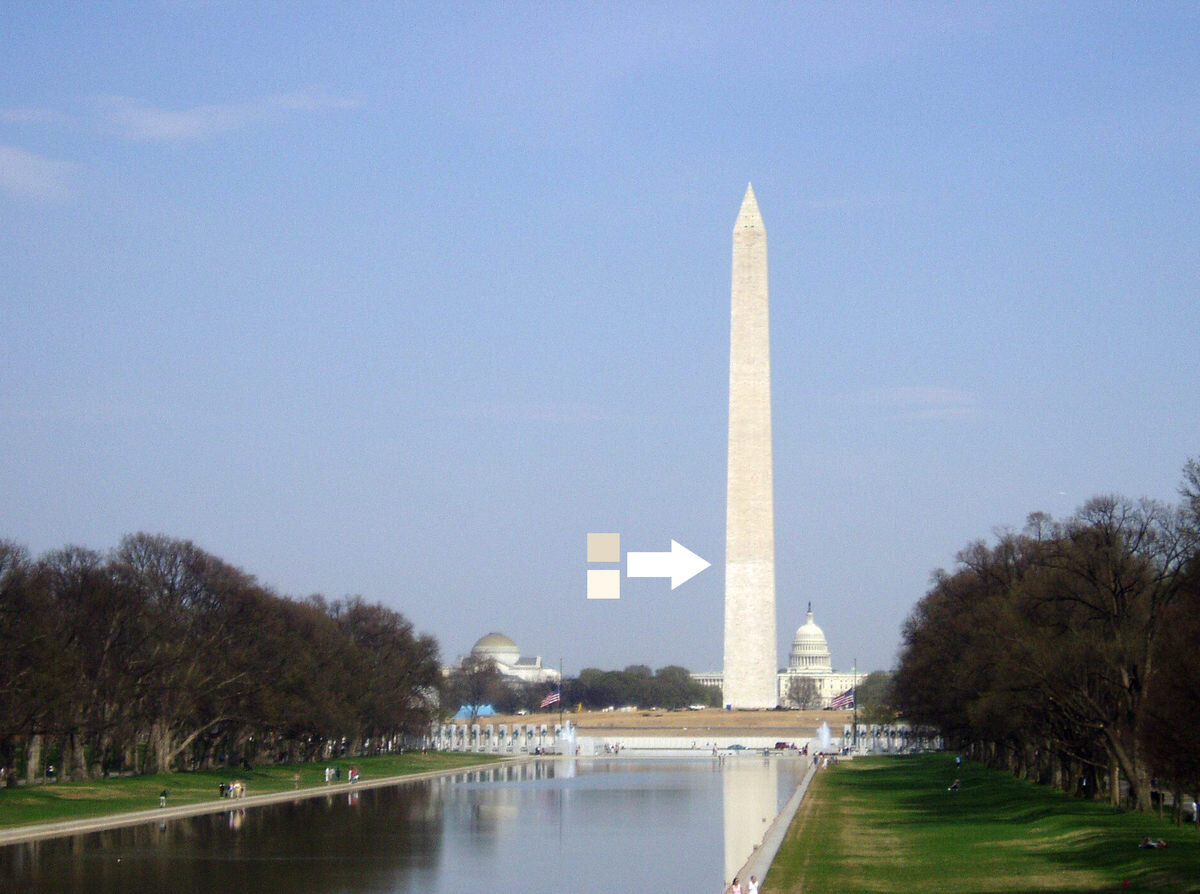 Washington Monument Marble Stripe
