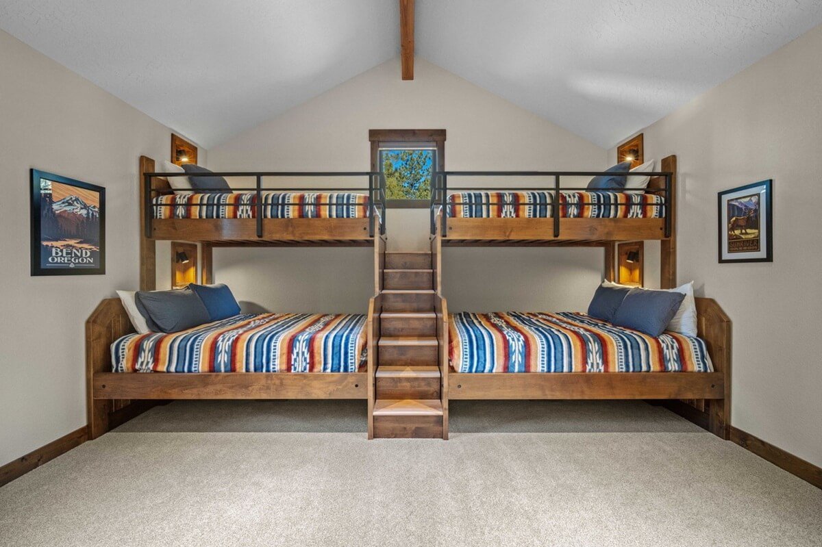 Furnished custom bunk bed in Caldera Springs