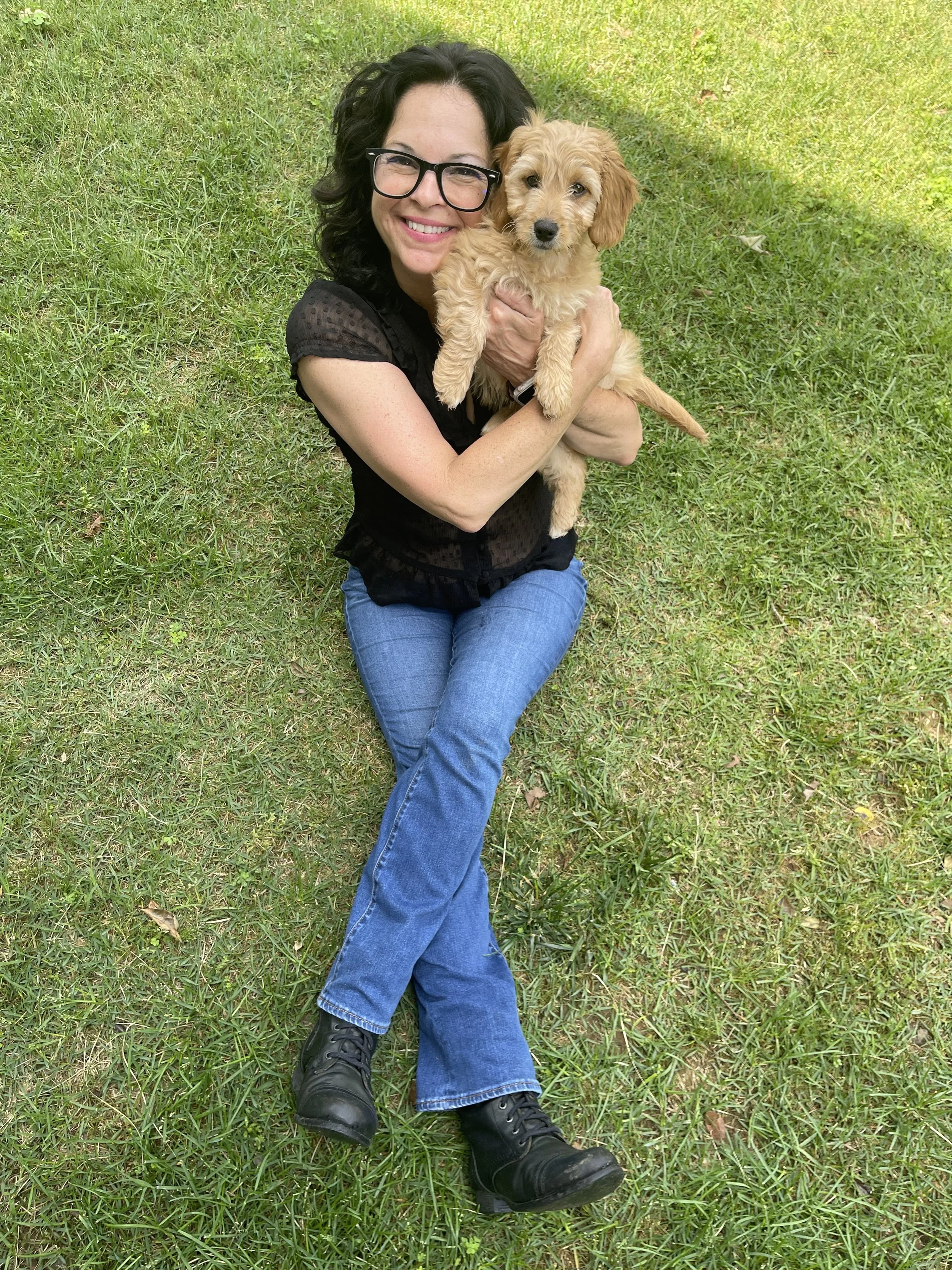 Rosey and Ammo Mini Golden Doodle Pup.jpeg