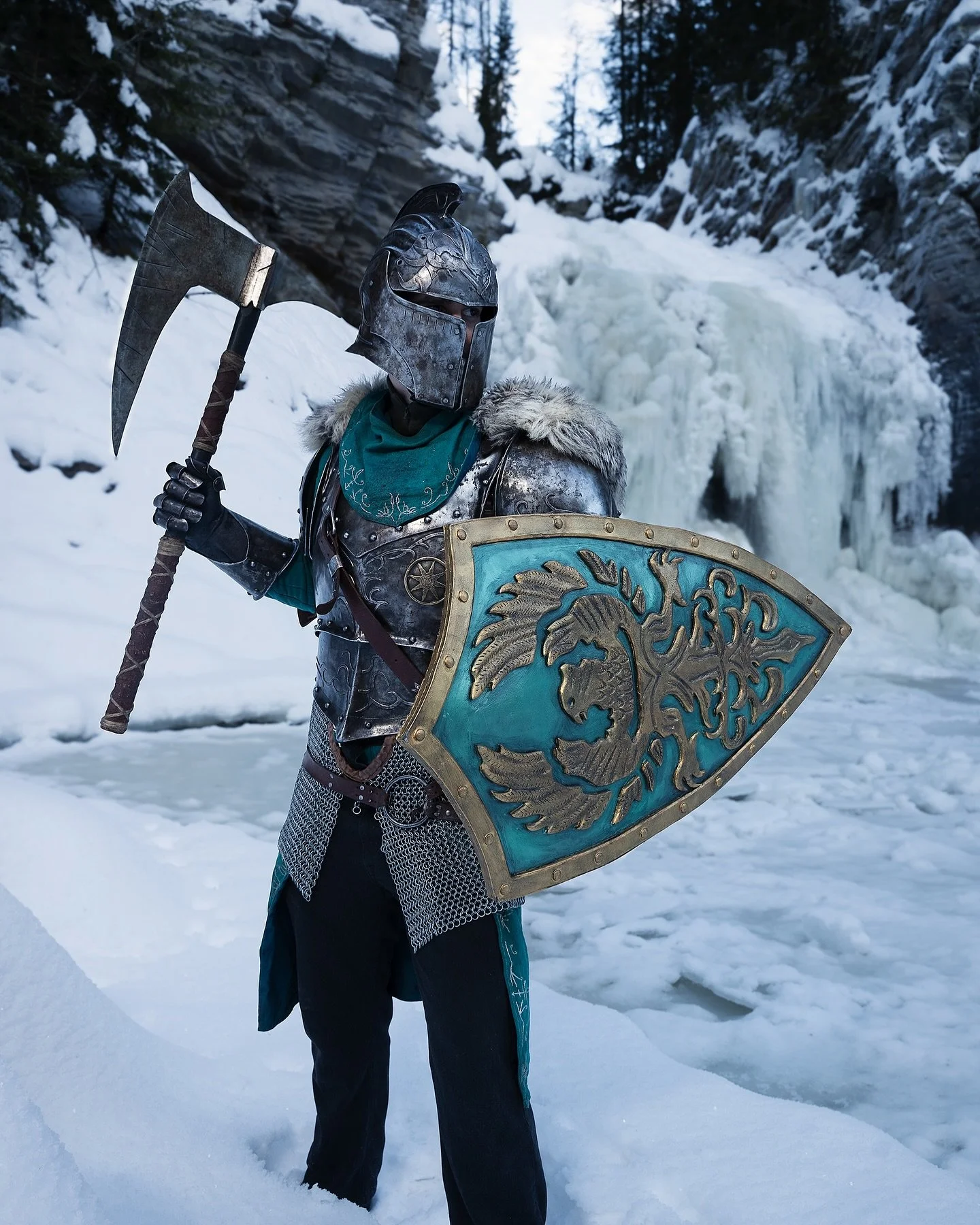 Another winter shoot throwback! This time with @simenhuse as faraam knight from dark souls ! 🤍

#darksouls #darksoulscosplay #cosplay #cosplayphotography #winter #winterphotography