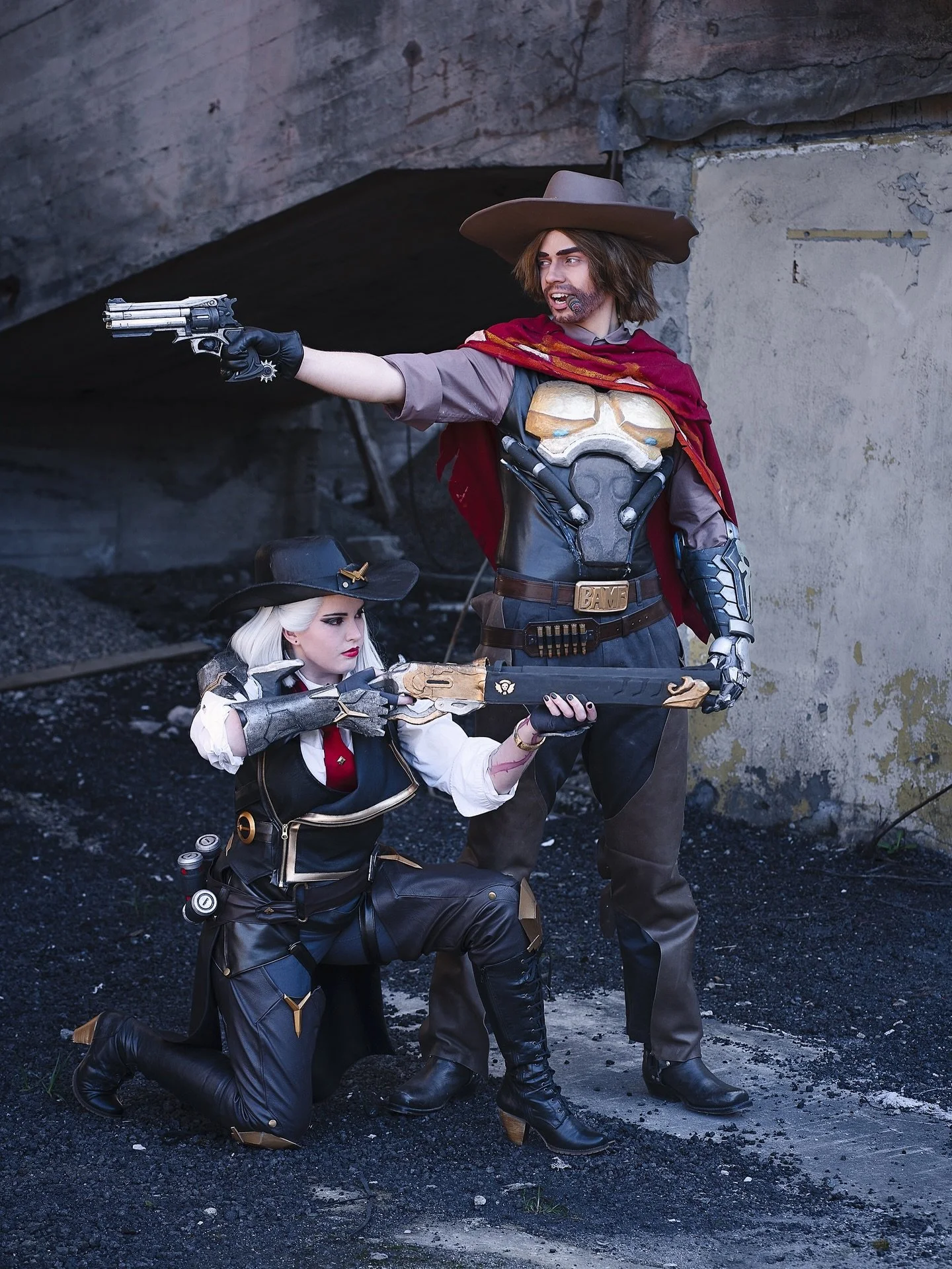Ashe by @topping_cos ❤️
McCree by @jorgen.severin ❤️

#overwatch #overwatchcosplay #cosplayphotograpy #mccreecosplay #ashecosplay