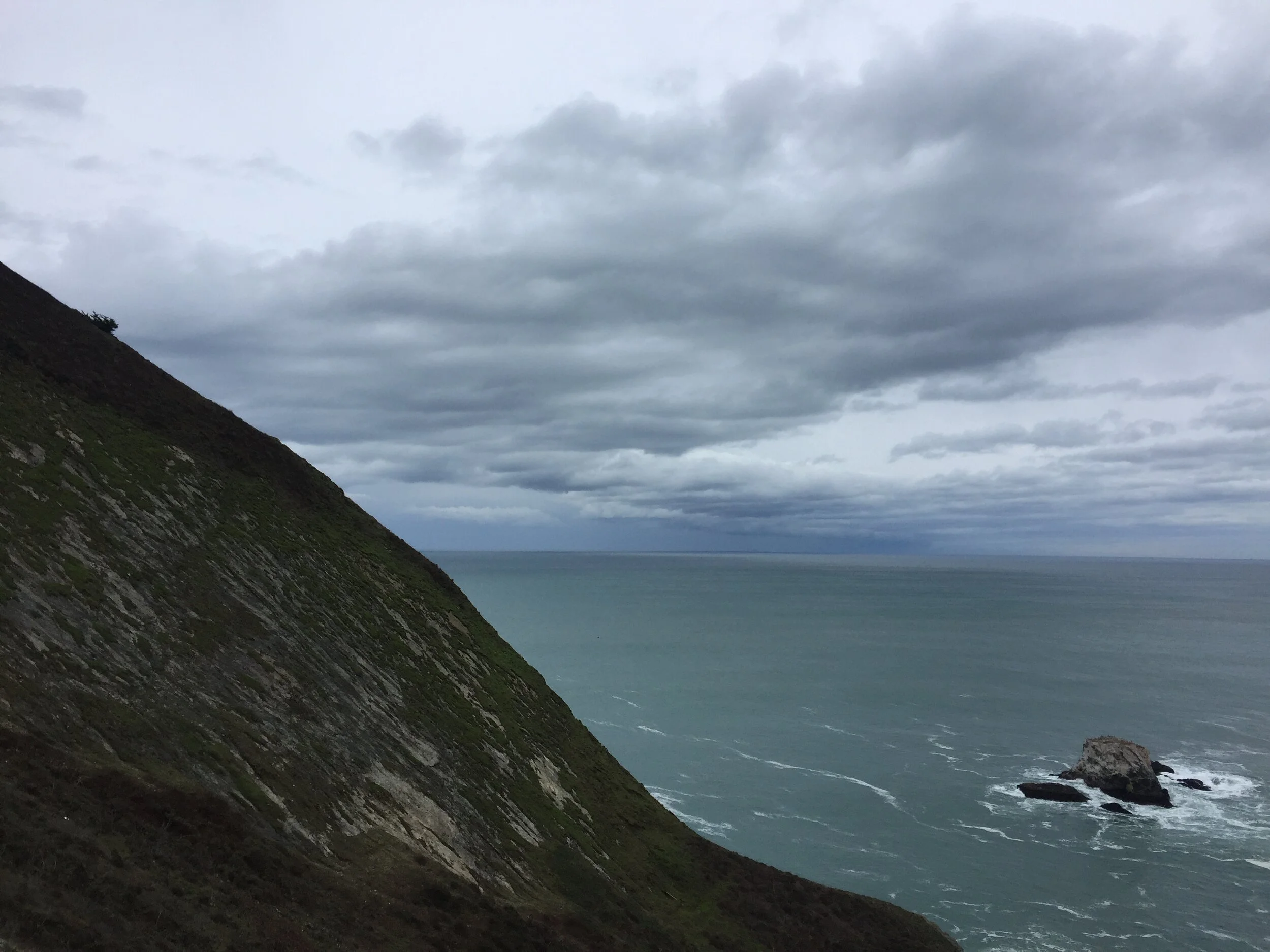 One of the many beautiful views from the Devil's Slide Trail in California.