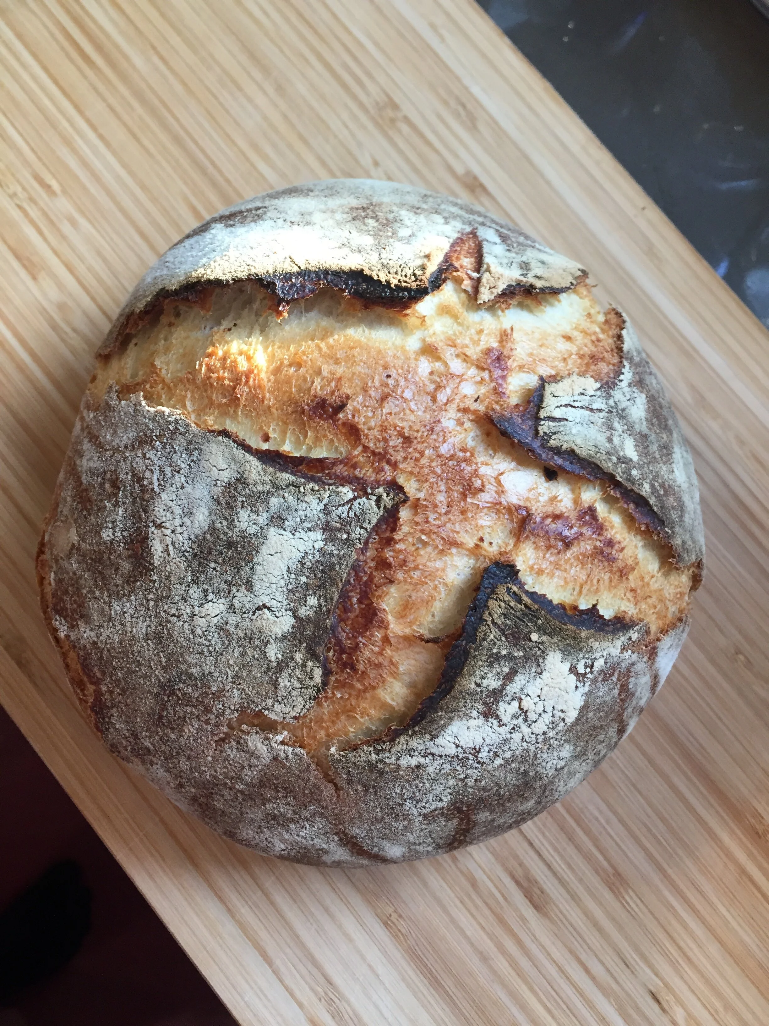 I've been learning to bake sourdough bread. 