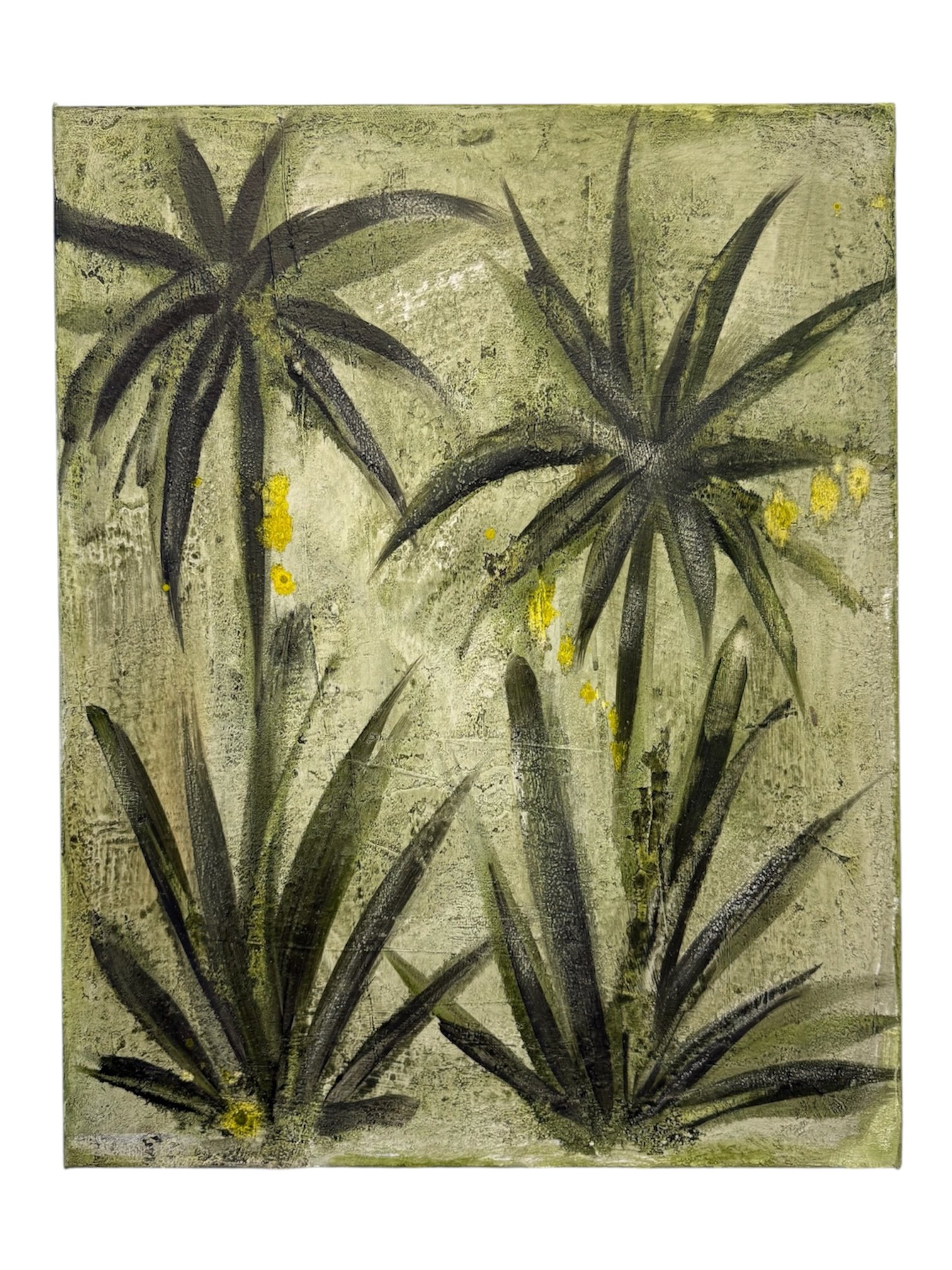 Green Textured Palms