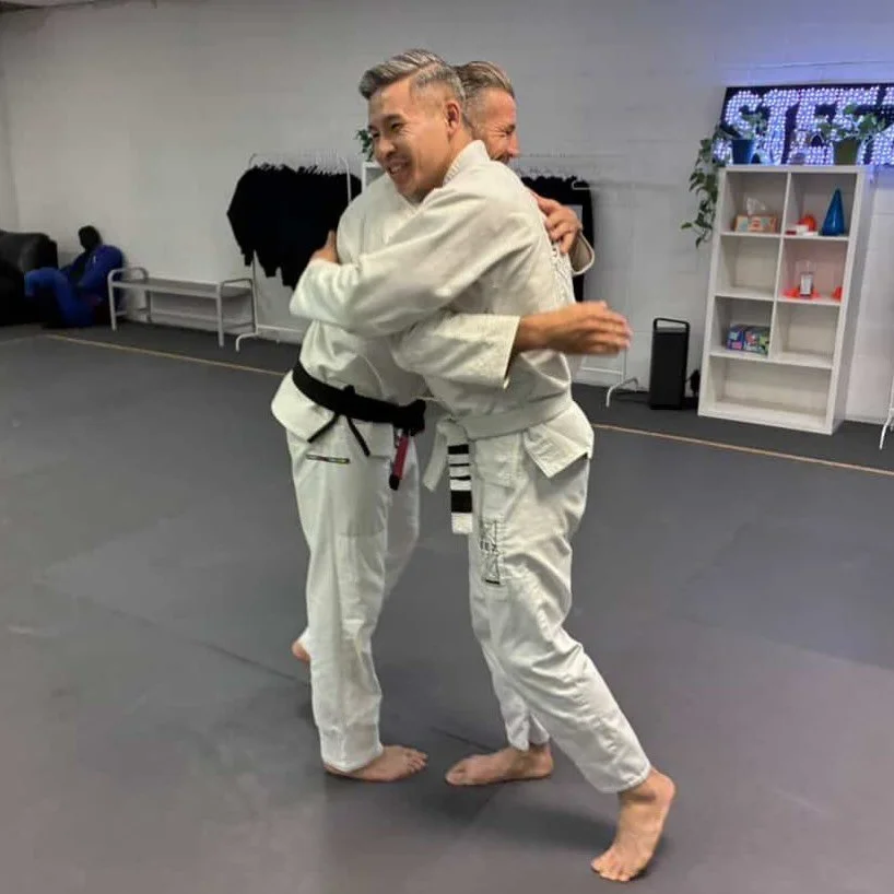 Congrats to Tom on earning another stripe.
Known as one of the best leg lockers on the team, Tom continues to level up despite a busy schedule, a long commute, and dealing with injuries along the way. Still shows up. Still puts in the work. That cons
