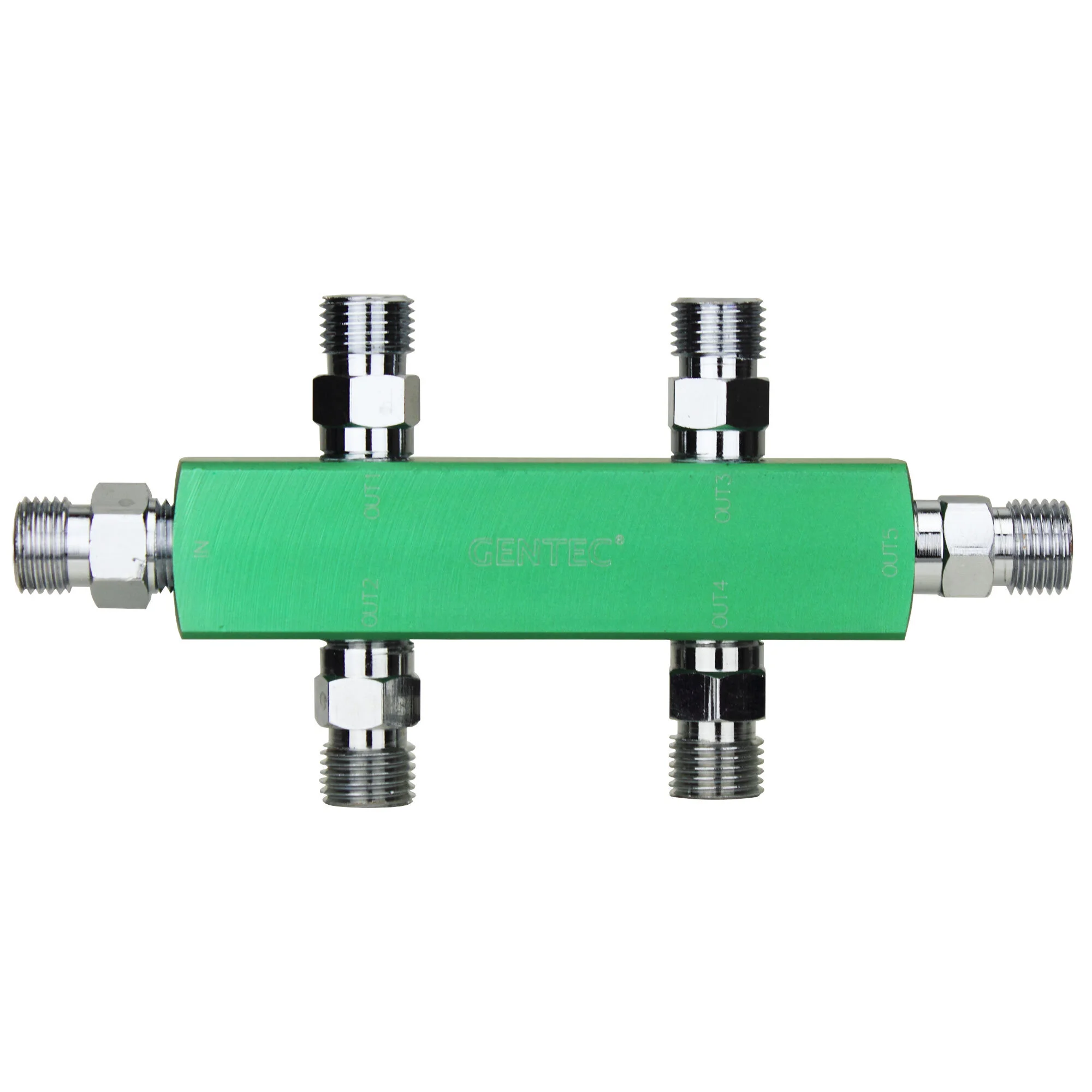 "H" Cylinder 5 PORT DISS Distribution Manifold