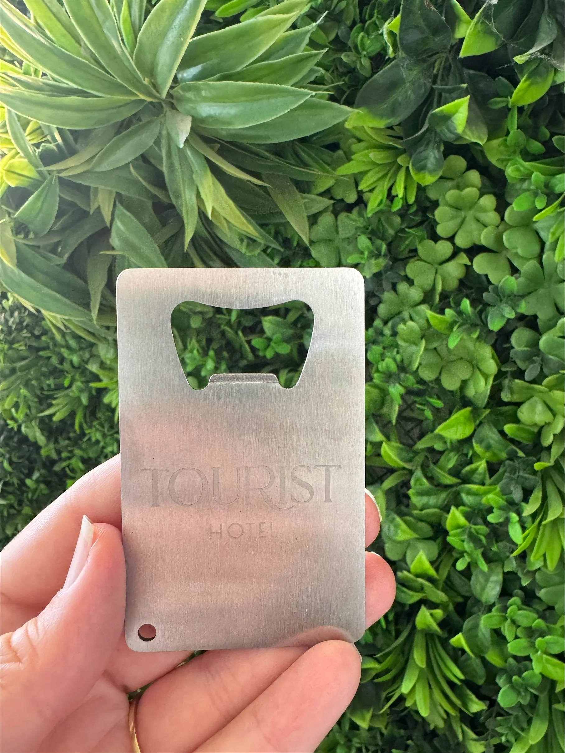 Tourist Hotel Engraved Bottle Opener