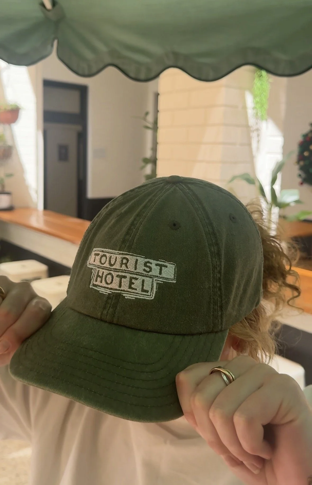Tourist Hotel Olive Green Cap