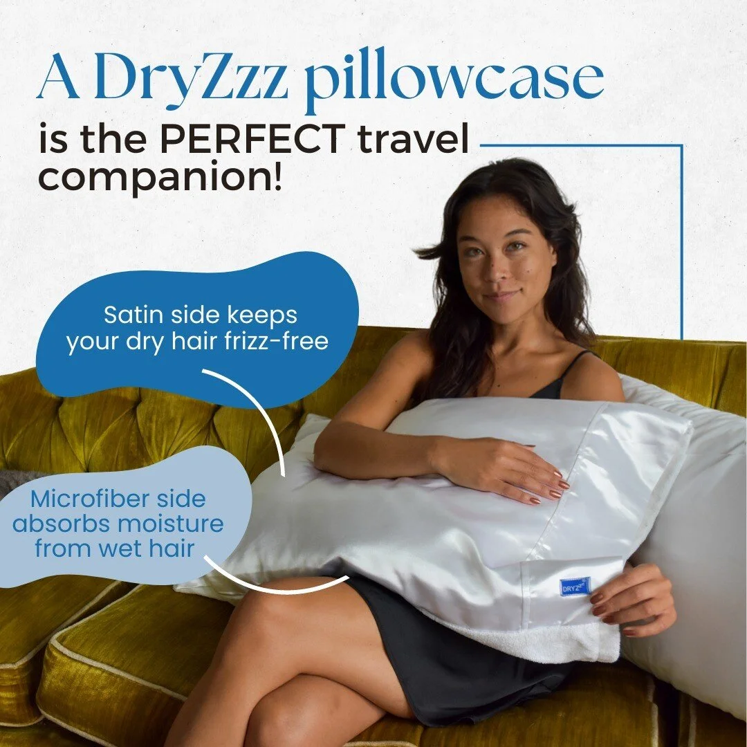DryZzz Dual Purpose Pillowcase for Wet Hair