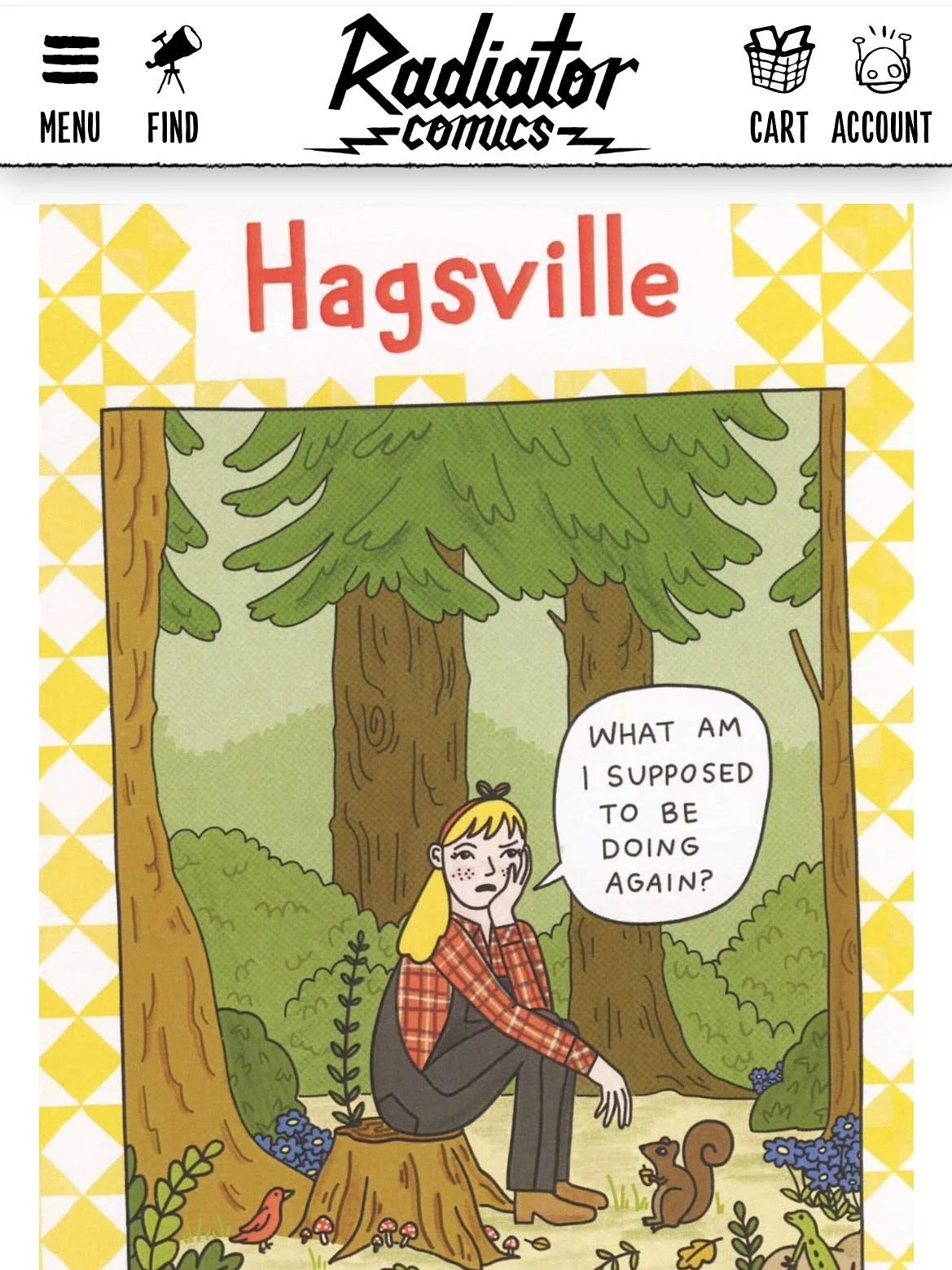Hagsville Volume Two now available through @radiator_comics for the new low price of $12! Radiator distributes self-published and small press comics. They&rsquo;re great because you can buy a bunch of comics from different independent creators at onc