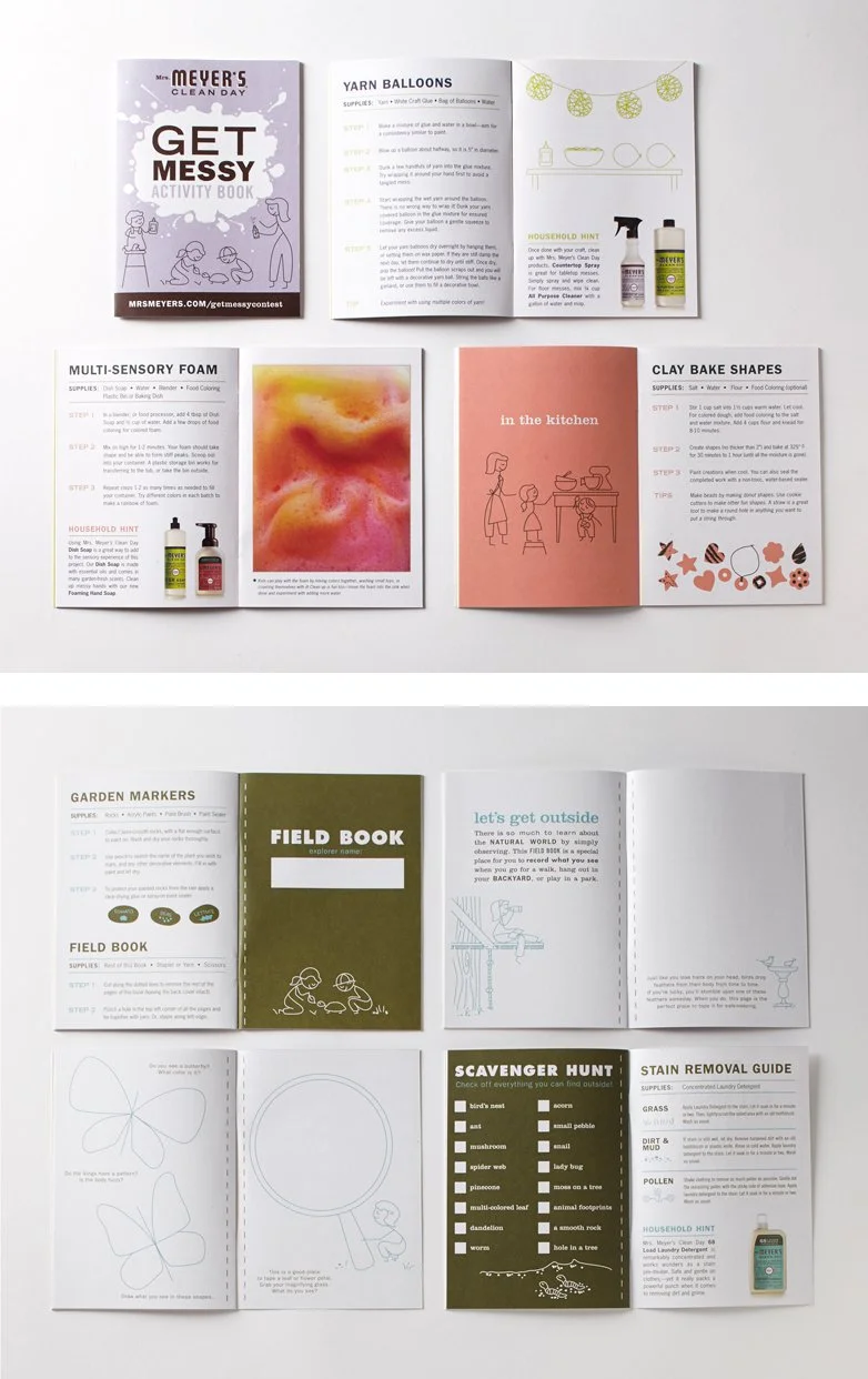 Design of activity book for sweepstake promotion