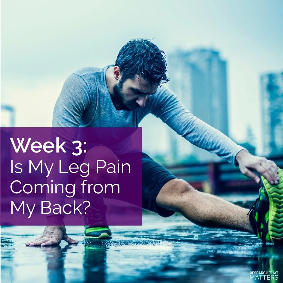 Is My Leg Pain Coming from My Back?