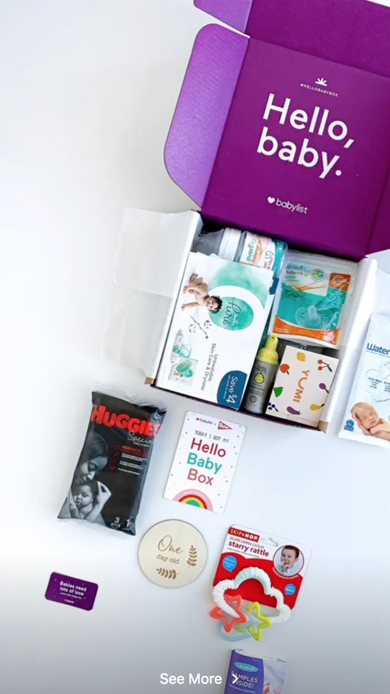 baby box from babylist